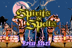 Spirits & Spells Title Screen